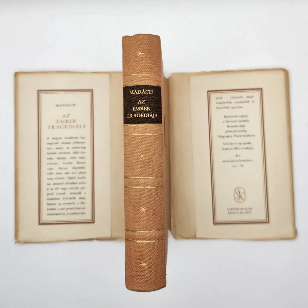 Az Ember Tragediaja Imre Madach Hungarian Book Vintage Hardcover